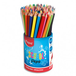MAPED Pot de 72 crayons de couleur ColorPeps en pot