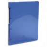 EXACOMPTA Classeur 4 anneaux dia 30mm Iderama polypro souple 7/10 brillant. Dos 4cm. Coloris Bleu clair.