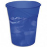 CEP Corbeille à papier Happy 280H Bleu électrique, capacité 14 Litres - Dim : L29 x H33,4 x P30,5 cm