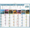 CBG Calendrier PLANETE, photos du monde,Janvier à Décembre 2025, 43x55cm, 2 &oelig;illets et 1 cordonnet