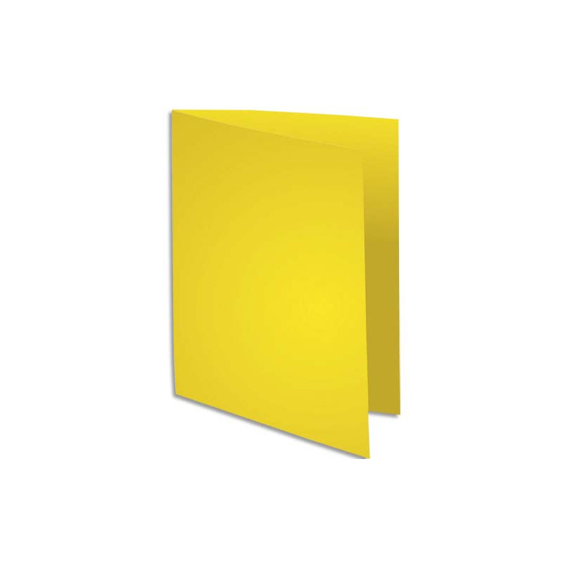 EXACOMPTA Paquet de 100 chemises ROCK'S en carte 210 grammes coloris Jaune citron