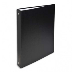 EXACOMPTA Classeur 4 anneaux de 30 mm, en polypropylène, dos de 4 cm, Noir