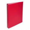 EXACOMPTA Classeur 4 anneaux de 30 mm, en polypropylène, dos de 4 cm, Rouge