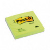 POST-IT Bloc néon repositionnable de 100 feuilles 76 x 76 mm Vert 654NG