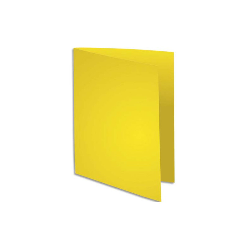 EXACOMPTA Paquet de 100 sous-chemises ROCK'S en carte 80 grammes coloris Jaune citron
