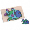O COLOR Paquet de 7 feuilles de plastic fou transparent 20x30cm