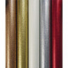 CLAIREFONTAINE Rouleau de papier cadeau métallisé uni pailleté 70g. 1,5x0,7m. 5 coloris assortis
