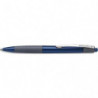SCHNEIDER Stylo bille rétractable Loox avec grip caoutchouc et clip en métal. Encre Bleue.