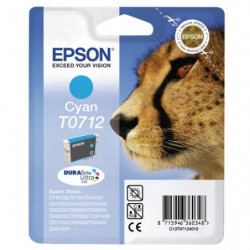 EPSON Cartouche Jet d'Encre DURABrite Ultra Cyan ''Guépard'' - C13T07124012