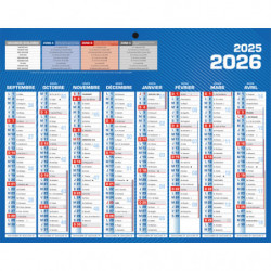 CBG Calendrier CLASSIQUE mini septembre à décembre, 21x26,5cm, 1 trou