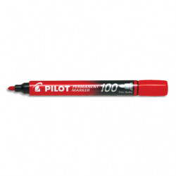 PILOT Marqueur permanent MARKER 100 pointe conique fine encre Rouge
