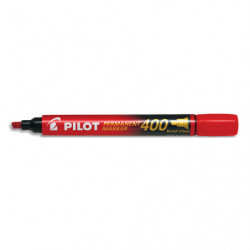 PILOT Marqueur permanent MARKER 400 pointe biseautée large encre Rouge