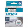 DYMO Ruban D1 Noir/transparent 9MMX7M pour 1000/1000+/2000/3500/4500/5000/5503