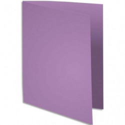 EXACOMPTA Paquet de 100 chemises SUPER 250 en carte 210 grammes coloris lilas