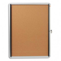 NOBO Vitrine d'affichage porte battante Premium Plus - en liège - 9 x A4 - 1902564
