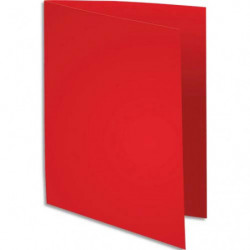 EXACOMPTA Paquet de 100 chemises SUPER 250 en carte 210 grammes coloris Rouge