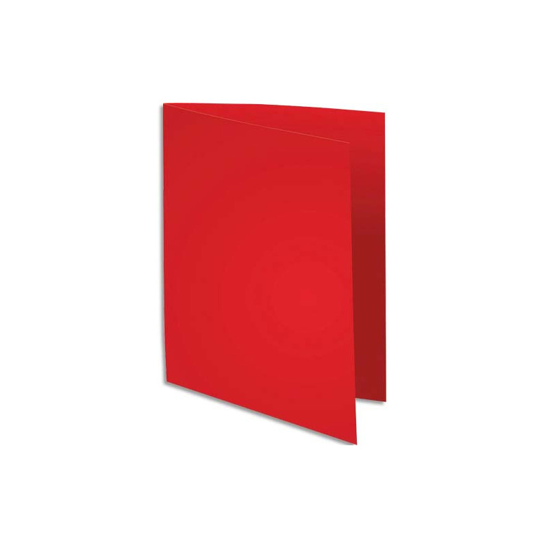 EXACOMPTA Paquet de 100 chemises SUPER 250 en carte 210 grammes coloris Rouge