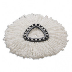 VILEDA Recharge Frange en microfibre Blanche pour starterkit UltraSpin Mini - Dim. : L3 x H0,5 x P3 cm