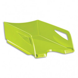 CEP Corbeille à courrier Maxi Gloss Anis, format 24 x 32 cm - Dimensions : L38,6 x H11,5 x P27 cm