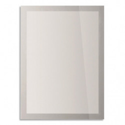 DURABLE Sachet de 2 Cadres d'affichage Sun contour argenté, anti UV repositionnable, ft A4 L23,4xH32,1 cm