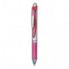 PENTEL Stylo à bille energel rétractable 0,7 mm. Encre à pigment infalsifiable Rose.