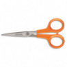 FISKARS Ciseaux Classic Micro-Tip Orange ambidextre, Longueur 13 cm pour travaux minutieux et spécifiques