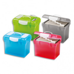 OXFORD Valise classement CLASS N GO, en polypro assortis translucide cadenassable. Livré avec 5 dossiers