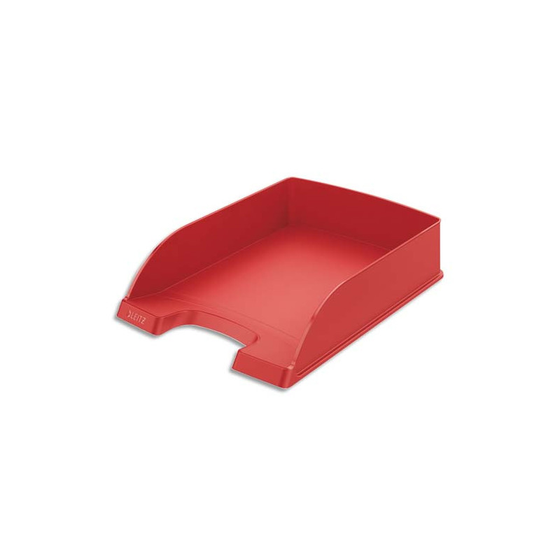 LEITZ Corbeille à courrier Leitz Plus standard - Rouge foncé - Dim L25,5 x H7 x P36 cm