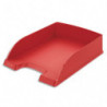 LEITZ Corbeille à courrier Leitz Plus standard - Rouge foncé - Dim L25,5 x H7 x P36 cm