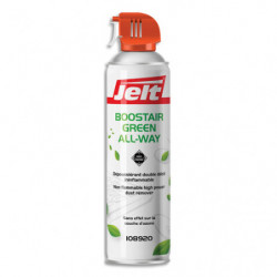 JELT Aérosol dépoussiérant BOOSTAIR GREEN toutes positions gaz 1234ze HFO sans HFC 650ml/300g 108920