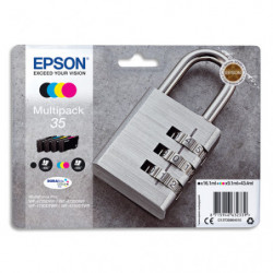 EPSON Multipack Cartouches Jet d'Encre DURABrite Ultra 4 couleurs N/C/M/J ''Cadenas'' 35 - C13T35864010