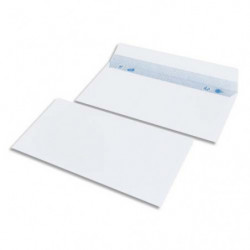 BONG Boîte de 500 enveloppes NF DL 110x220mm vélin Blanc 80g auto-adhésive