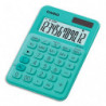 CASIO Calculatrice de bureau 12 chiffres Verte MS-20UC-GN-S-EC