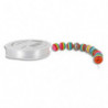 O COLOR Bobine de 100m de fil nylon Blanc diamètre 0.25mm