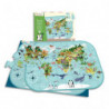 AVENUE MANDARINE Puzzle 76 pièces, thème Planisfère. A partir de 6 ans.