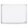 BI-OFFICE Tableau Blanc Earth acier laquée, magnétique, cadre aluminium, porte-stylos Format L180xH120 cm