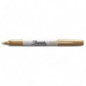 SHARPIE Marqueur permanent SHARPIE FINE. Pointe fine. Colors métallique : or.