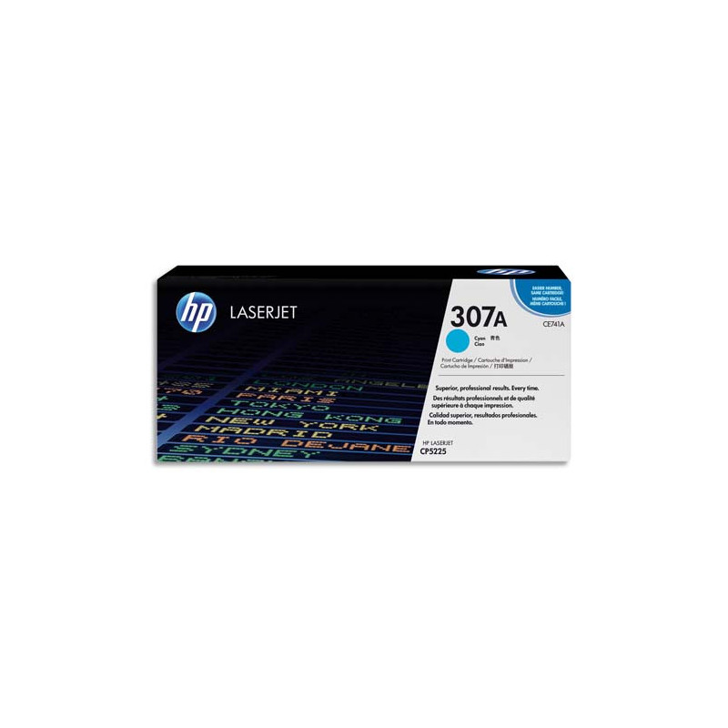 HP Cartouche Laser Cyan CE741A