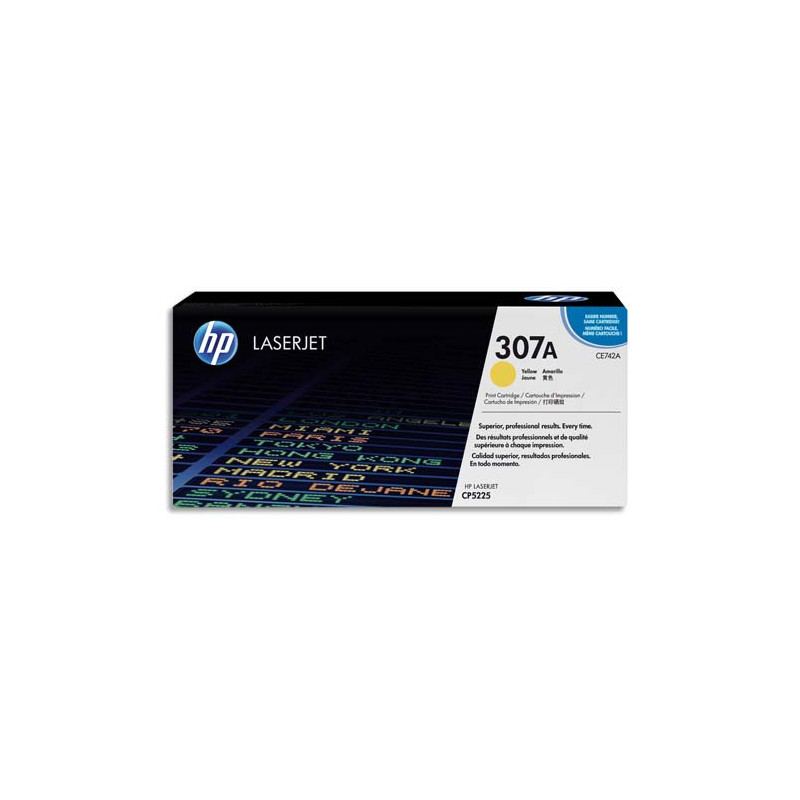 HP Cartouche Laser Jaune CE742A