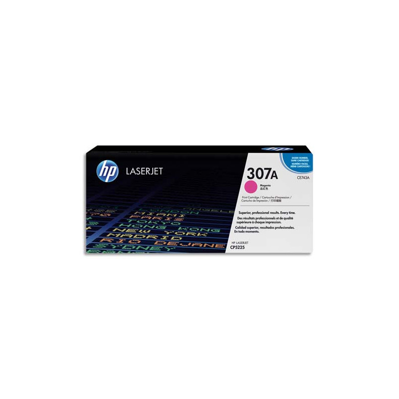 HP Cartouche Laser Magenta CE743A