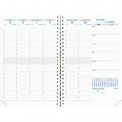 EXACOMPTA Semainier VERONE, Septembre à Décembre 2025, 1 semaine sur 2 pages, 15x21cm, assortis