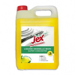 JEX PROFESSIONNEL Bidon de 5 litres de liquide vaisselle main citron