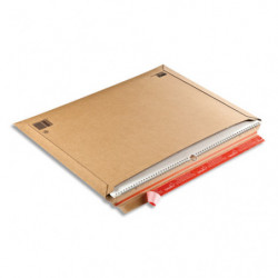 COLOMPAC Pochette d'expédition rigide en carton Brun - Format : L57 x H42 cm, épaisseur remplissage 5 cm