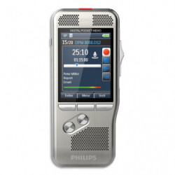 PHILIPS Pocket Mémo DPM8000/02 bouton 4 positions,carte SD,log ProDictate,station ACC8120,batt ACC8100