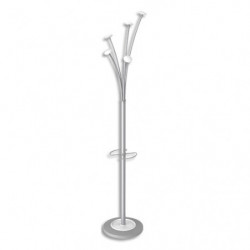 ALBA Portemanteau FESTIVAL composé de 5 patères,d'1 porte-parapluie et d'1 base lestée.Montage sans outil