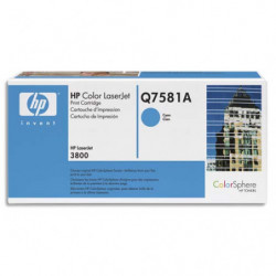 HP Cartouche Laser Cyan Q7581A