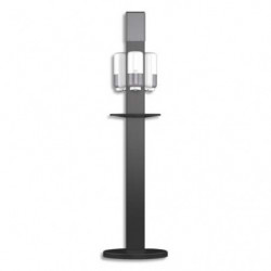 TORK Stand pour Distributeurs Gels hydro-alcoolique et mouchoirs en aluminium Noir L45,9xH167,7xP19,5 cm