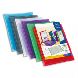 VIQUEL Protège-documents personnalisable PROPYGLASS, 120 vues 60 pochettes. Coloris assortis