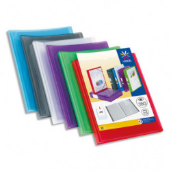 VIQUEL Protège-documents personnalisable PROPYGLASS, 160 vues 80 pochettes. Coloris assortis