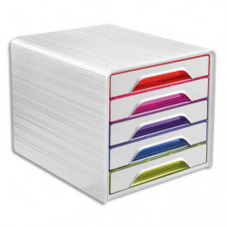 CEP Module de classement SMOOVE Multicolore, 5 étages, format 24 x 32 cm, L36 x H27,1 x P28,8 cm